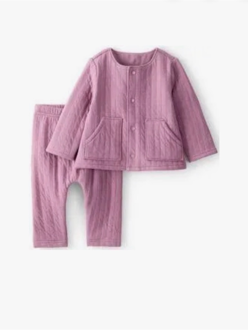 Carter’s Quilted Jacket and Pants Purple Toddler Girl Matching Set 18m